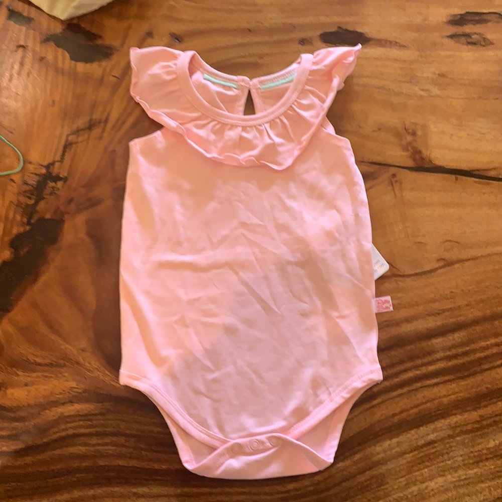 Pink Rudfle Butts Onesie girls